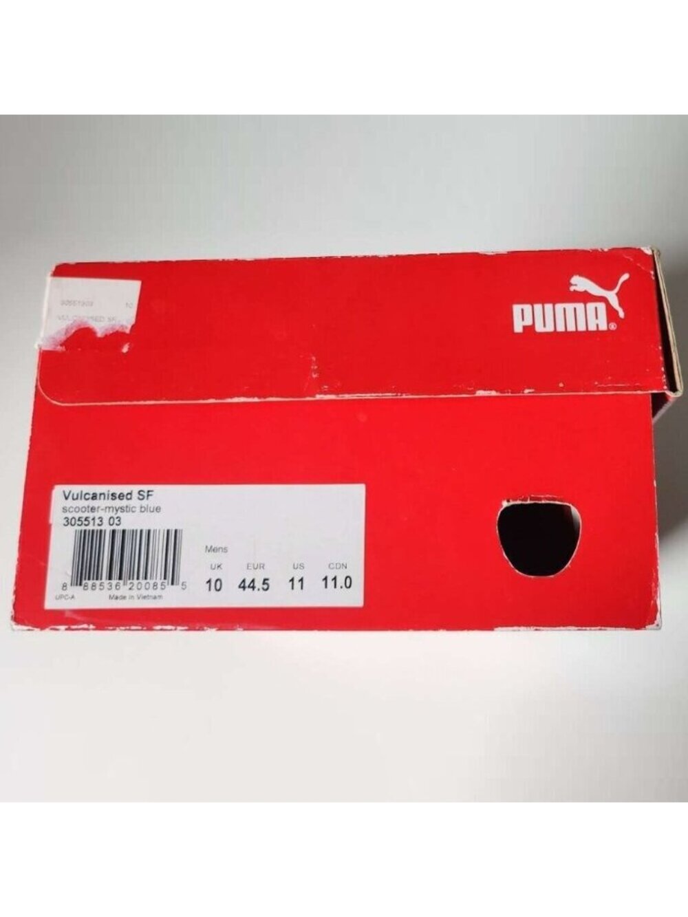 LIMITED Edition Italian Ferrari Puma Mens Vulcanised SF Sneakers Red - Picture 7 of 10